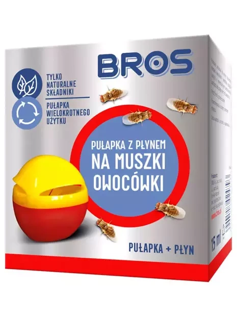 Falle mit Bros Fruchtfliegen